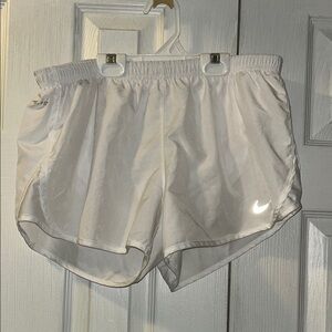 Nike White Athletic Shorts